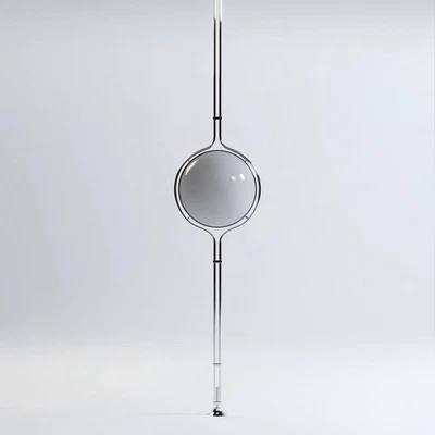 Modern Floor-to-Ceiling Lamp - Adjustable Height 98"-110" Acrylic & Metal Design - Image 1 of 4