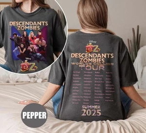Camisa Retro Descendants Zombies World Tour 2 Caras, Dis The Rise Of Red Characte - Imagen 1 de 5