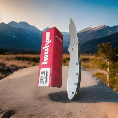 KERSHAW 1660ST LEEK из нержавеющей стали скорость безопасный помощь зубчатый замок нож США новый! - Изображение 1 из 4