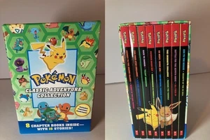 Pokemon Classic Adventure Collection Box Set 8 Chapter Books w/ 16 Stories - Picture 1 of 7