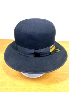 Vintage Imperial Stetson Fedora Hat - Made in Canada - Rare - Coloured feathers - Picture 1 of 24