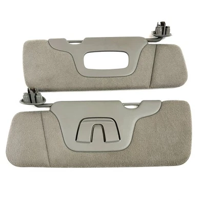 Chevy Silverado 2000-2006 parasoles pasajero conductor tela espejo fabricante original gris Foto 1 de 3