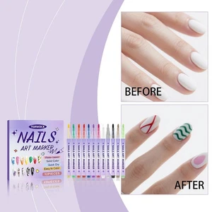 Nail Art Graffiti Pen Accurately Outlines Vibrant Colors, Beginners A9A0 - Picture 1 of 26