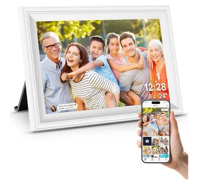 Smart White Touchscreen Digital Picture WiFi 10.1 Inch Frame 16GB Memory - Image 1 of 4