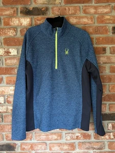 Spyder Men's 1/4 Zip Pullover Fleece Sweater Activewear Large - Picture 1 of 14