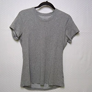 Women's Nike Dri-Fit Cotton Tee Shirt Size Medium Gray - Picture 1 of 16
