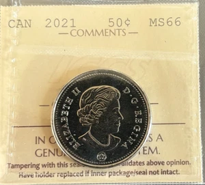 Canada - 50 cents - 2021 - ICCS Certified - MS-66 - Picture 1 of 3