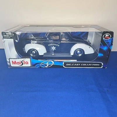 Coche de policía estatal de lujo Maisto edición especial 1939 1:18 nuevo en caja Foto 1 de 4