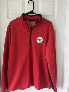 The Ohio State University Buckeyes Red Black Panel Pullover Jacke Damen Gr. M - Bild 1 von 4