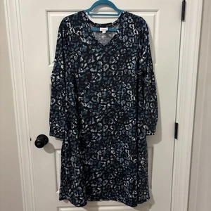 EMILY Lularoe Swing Kleid Large Blau - Bild 1 von 8