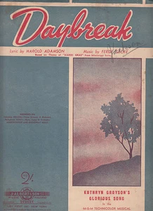 Daybreak-1942-Harold Adamson/Ferde Grofe-Sheet Music - Picture 1 of 1