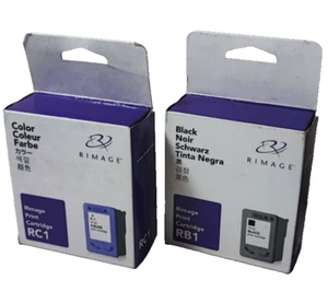 Juego de 2 cartuchos de tinta Orig Rimage HP RB 1 + RC1 C8856A + C8857A - Imagen 1 de 2