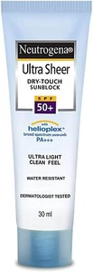 Neutrogena Ultra Sheer Dry Touch Sunblock SPF 50+ Sunscreen For Unisex, 30ml - Picture 1 of 3