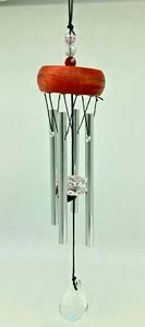 Windchime Red Crystal Breeze With Crystal Glass Soft And Tinkly - Picture 1 of 2
