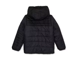 Swiss Alps Kinder Wende Sherpa Jacke Mantel Größe 4 anthrazitgrau/schwarz - Bild 1 von 4