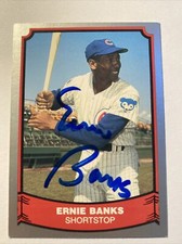 Ernie Banks 1988 Pacific Baseball Legends #36 Autographed Card Chicago Cubs JSA