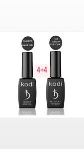  4 RUBBER BASE 12ml + 4 NO STICKY TOP COAT 12ml