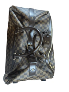 Louis Vuitton Damier Eole 60 2-Wheel Boston Bag Carry Bag Travel Bag Brown - Picture 1 of 14