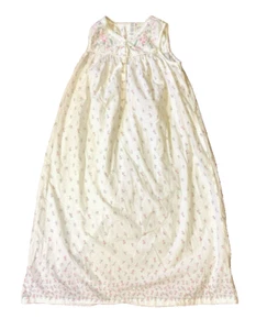 Nightgown SECRET TREASURES Lightweight 100% COTTON Batiste S White Woman’s - Picture 1 of 6
