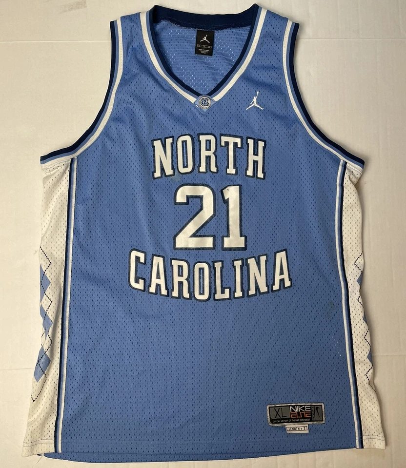 Vintage University of North Carolina Tarheels #21 Nike Elite Jersey Mens XL  - Image 1 of 4