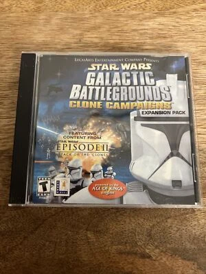 Star Wars Galactic Battlegrounds Clone Campaigns Video Game T-Teen Pc CD-ROM - Image 1 of 4
