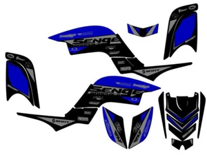 All Years RAPTOR 660 BINARY Blue Senge Graphics Kit Compatible with Yamaha - Picture 1 of 7