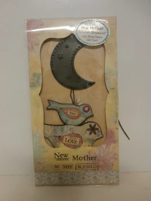 Demdaco Kelly Rae Roberts New Mother Artful Ornament & Photo Frame Gift Card - Image 1 of 3