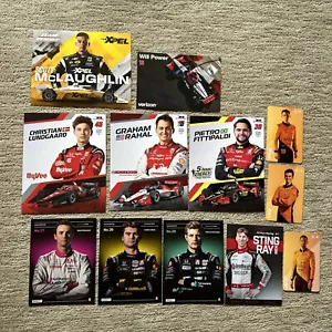 12 tarjetas Penske Andretti McLaren Rahal Foyt 2024 INDYCAR ROAD AMERICA Indy 500 - Imagen 1 de 9
