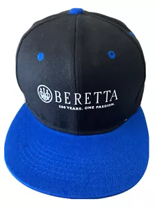 Beretta Mütze Kappe Flatbill schwarz blau Druckknopflasche verstellbar 100 Jahre One Passion - Bild 1 von 3