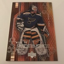 NHL Card, Roman Turek, Rise to Prominence, UD 2001, Blues