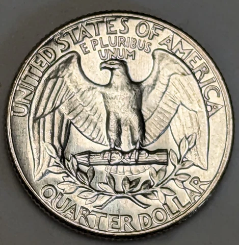 1962 Type B Reverse Washington Quarter-Choice Gem Brilliant Uncirculated Cover