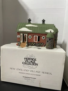 Department 56 New England Village 1993 Pennsylvania Dutch Barn Retired LIGHTED - Picture 1 of 8