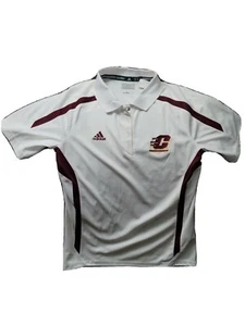 Central Michigan Chippewas NCAA Adidas Women's White Sideline Polo Shirt - Picture 1 of 6