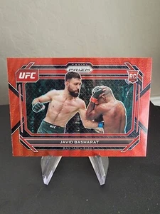 Javid Basharat 2023 Panini Prizm UFC #34 Red Wave Prizm RC - Picture 1 of 2
