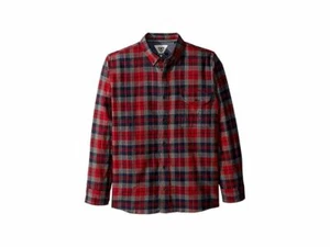 VISSLA Boy's L/S Flannel Shirt CENTRAL COAST - RED - Small - NWT  - Picture 1 of 1