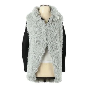 ASOS Story of Lola Fuzzy Eyelash Light Gray Open Cardigan One Size - Picture 1 of 10