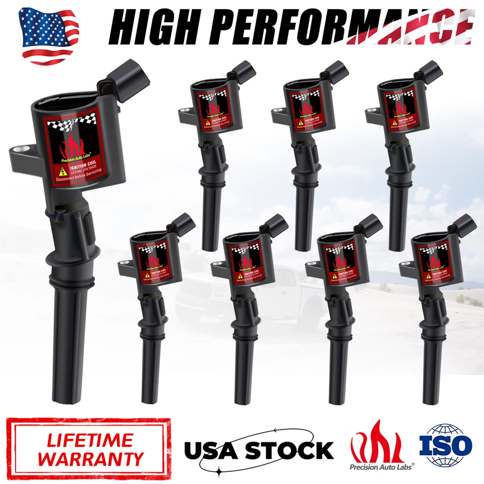Ignition Coil 8× for Ford Crown Victoria Mercury Grand Marquis Lincoln Town 4.6L - Image 1 of 4