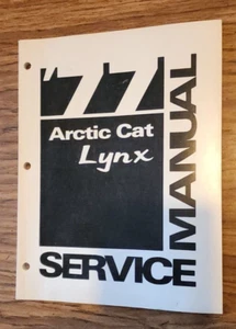 1977 Arctic Cat LYNX Snowmobile Service Manual PN 0153-120 Vintage Genuine OEM - Foto 1 di 6