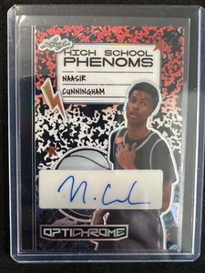 2022 Leaf Optichrome High School Phenoms /3 Naasir Cunningham Auto - Picture 1 of 3