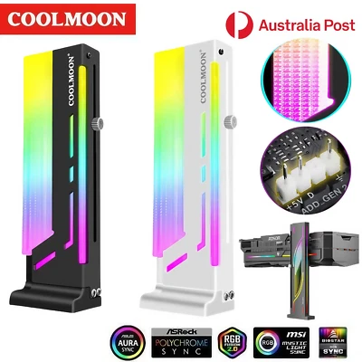 COOLMOON GH2 GPU Holder Stand ARGB Lighting Graphics Card Bracket Vertical DIY - Image 1 of 4