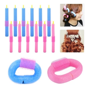 Neu 12x Schaum Lockenwickler Schwamm Kurvenreich Haarwickler DIY Haar Locken - Bild 1 von 5