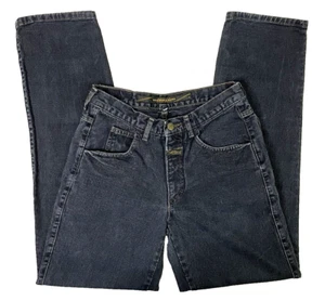 Pantalones de mezclilla vintage MARITHE FRANCOIS GIRBAUD para hombre 29 (28x31) PAPÁ'S cónicos negros lavados - Imagen 1 de 15