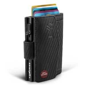 Luxurizz® Slim Wallet Mit Münzfach Rfid Schutz Geldbeutel Portmonee Geldbörse - Bild 1 von 6