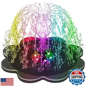 SZMP Solar Fountain 3.5W Bird Bath Fountains with Upgraded Coreopsis Flower, - Picture 1 of 5