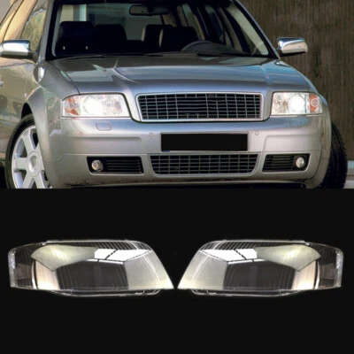 Carcasa de lente de faro transparente lateral izquierdo derecho apta para Audi A6 S6 2002-2004 Foto 1 de 4
