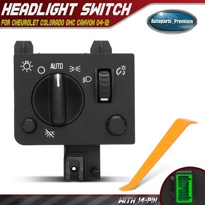 Interruptor de faros para Chevrolet Colorado GMC Canyon 2004 2005 2006 2007 2008-2012 Foto 1 de 4