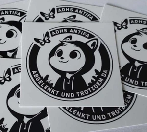 50x ADHS Antifa Aufkleber Antifascist Gegen Nazis AFA Punk 161 FCK NZS FCK AFD - Bild 1 von 2