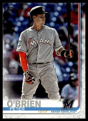 2019 Topps Peter O'Brien Miami Marlins #470 - Image 1 of 2