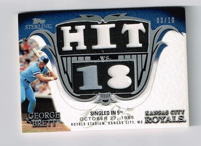 GEORGE BRETT 2006 TOPPS STERLING QUAD JERSEY GAME USED # 3/10 SP VERY RARE!! HOF - Image 1 of 2
