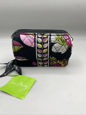 Bandolera Vera Bradley Todo en Uno Rosa Floral Bolso sin asas Cartera Foto 1 de 4